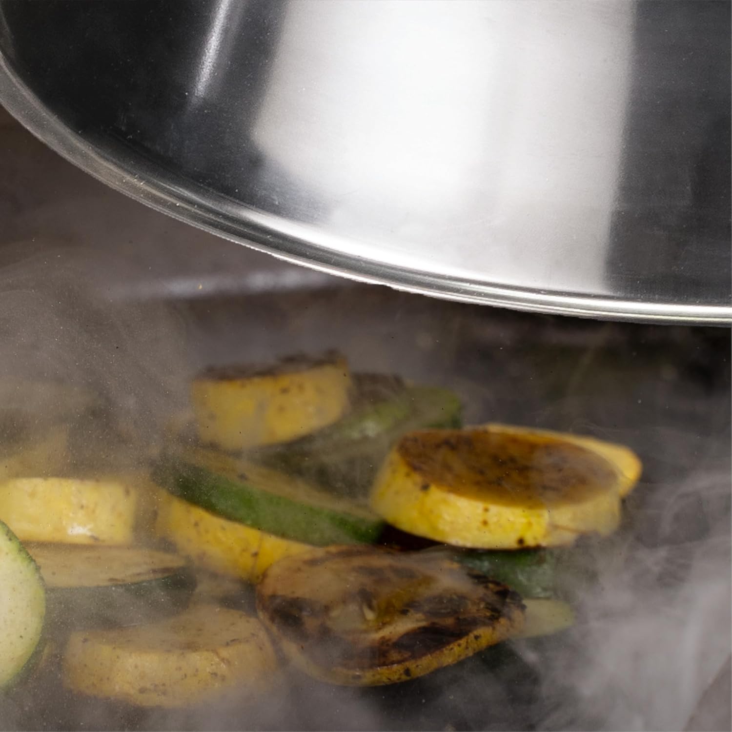 🔥 12 Inch Stainless Steel Basting Cover | Multi-use Griddle & Grill Accessory 🧀