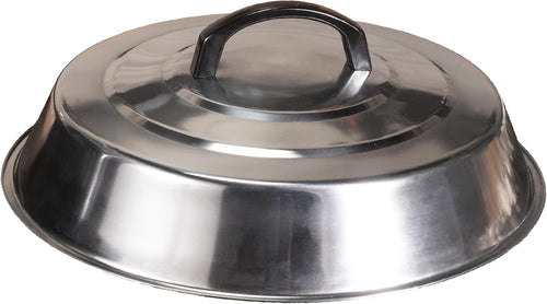 🔥 12 Inch Stainless Steel Basting Cover | Multi-use Griddle & Grill Accessory 🧀