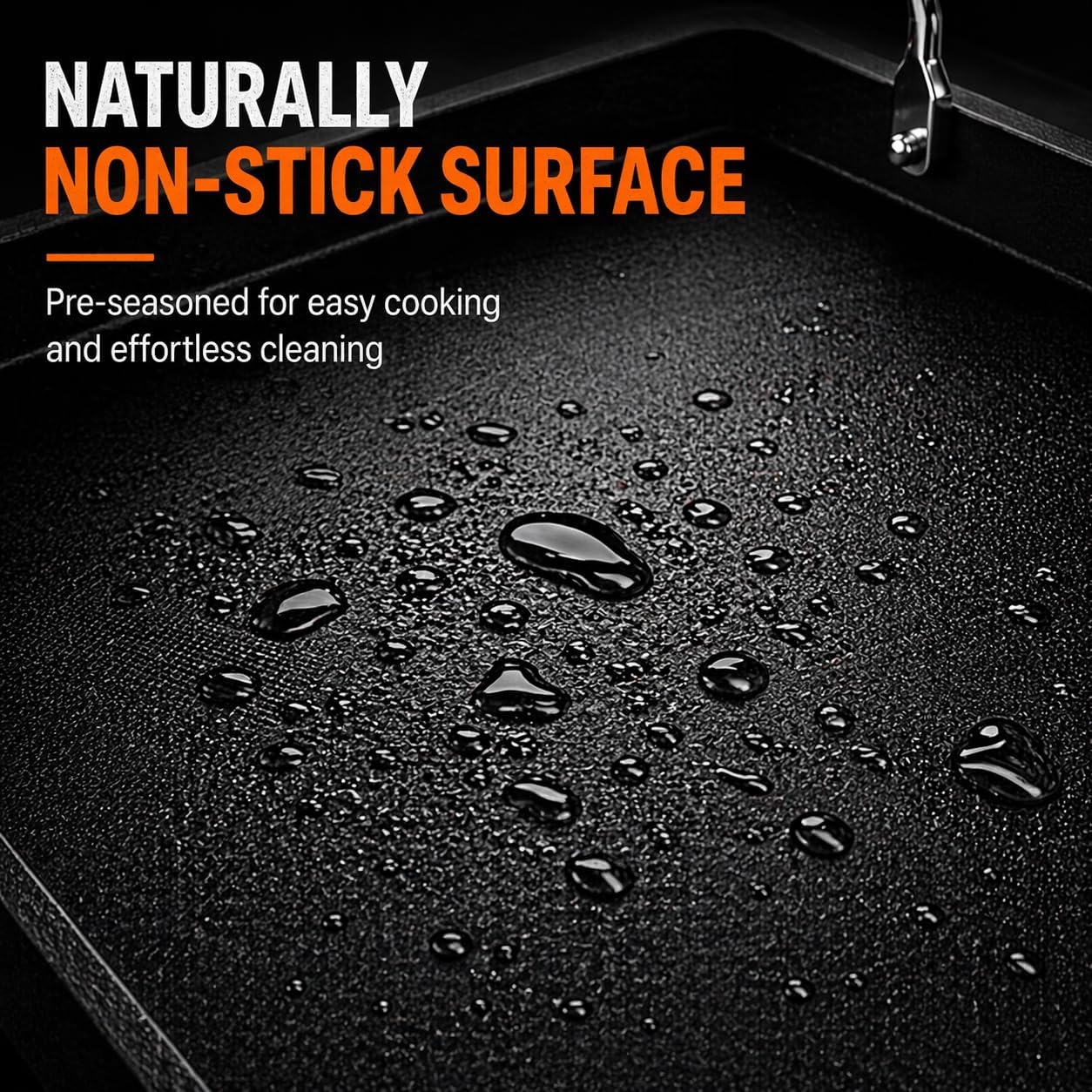 25" x 16" Pre-Seasoned Cast Iron Griddle | Large Non-Stick Flat Top for BBQ & Camping 🍔